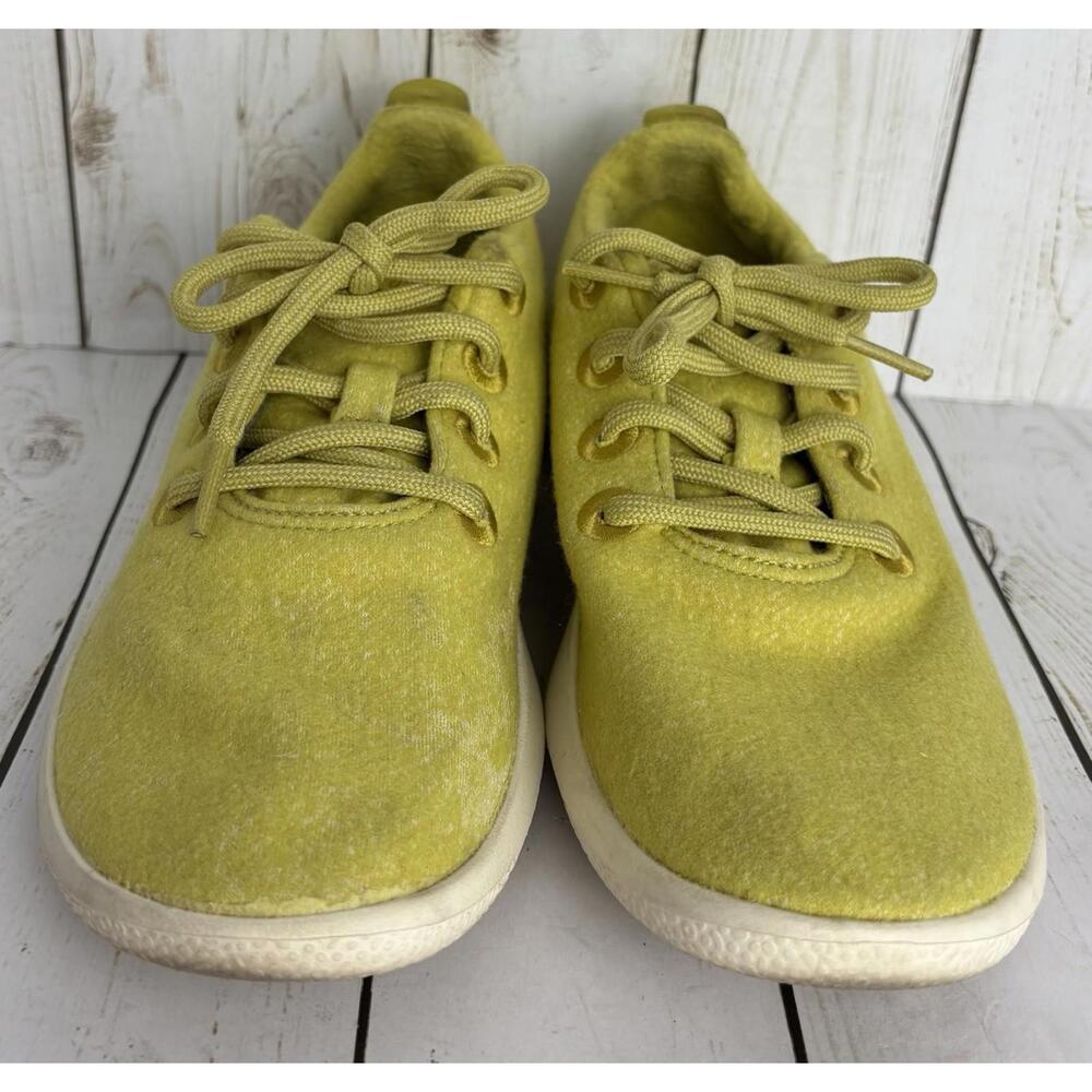 Allbirds Wool Runners Womens 7 Yellow Merino Wool Sneakers 0519 NV1‎